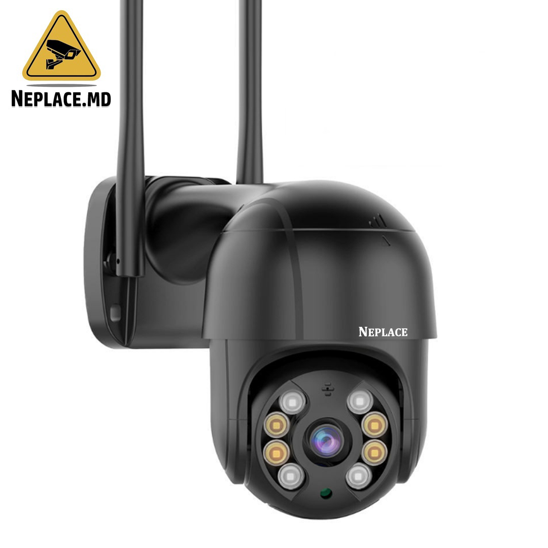 Камера Наблюдения WIFI, 4MP, Водонепроницаемая, Поворот 360, Обнаружение Формы Человека, Уведомление на телефон - Cumpără online | NePlace Moldova