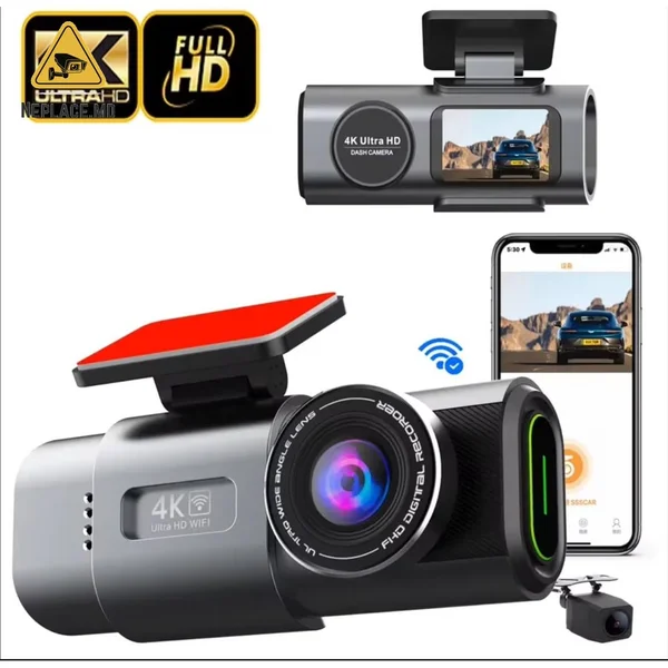 Camera auto 4k, ecran LCD + camera spate DVR WIFI, Viozionare nocturna , GPS Auto Viidure - Imagine 2 | NePlace