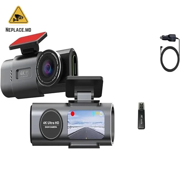 Camera auto 4k, ecran LCD + camera spate DVR WIFI, Viozionare nocturna , GPS Auto Viidure - Imagine 3 | NePlace