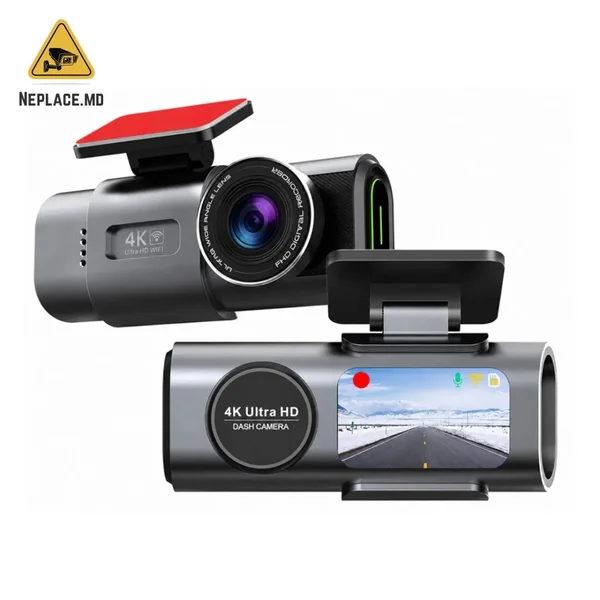 Camera auto 4k, ecran LCD + camera spate DVR WIFI, Viozionare nocturna , GPS Auto Viidure - Imagine 5 | NePlace