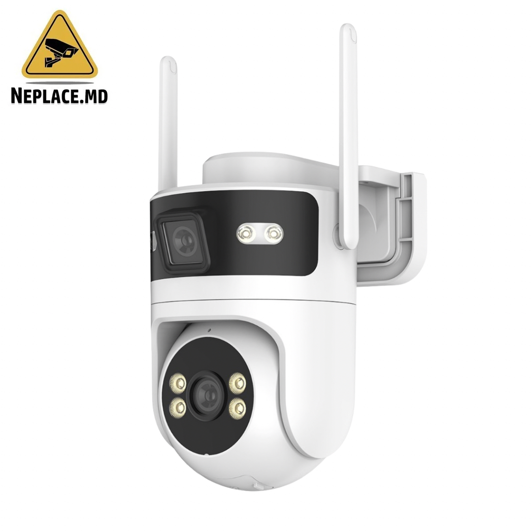 Камера видеонаблюдения Wifi 8MP, Управление через приложение, Автоматическое отслеживание, Водонепроницаемость IP66, APP Управление - Cumpără online | NePlace Moldova
