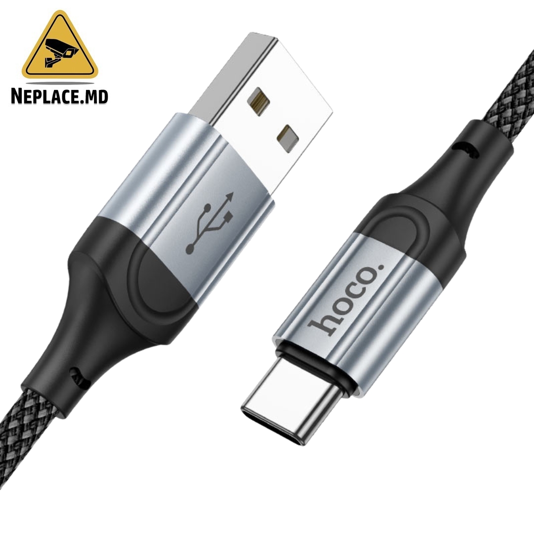 Кабель для телефона USB / Type C Android 1M Текстиль - Cumpără online | NePlace Moldova