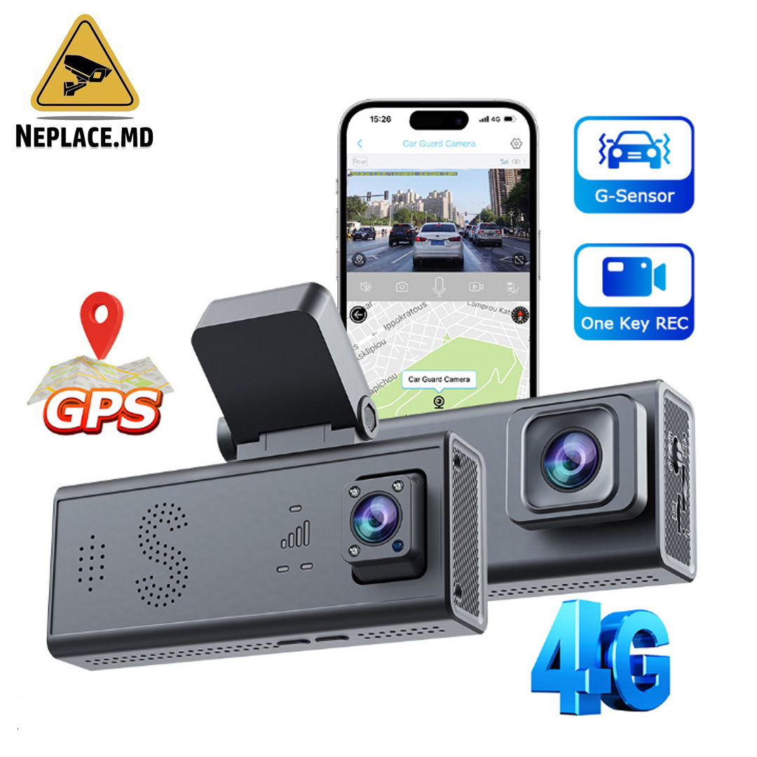 Camera auto de bord 4G Cartela sim, 24H, GPS, Vizualizare traseu, Sensor G - Cumpără online | NePlace Moldova