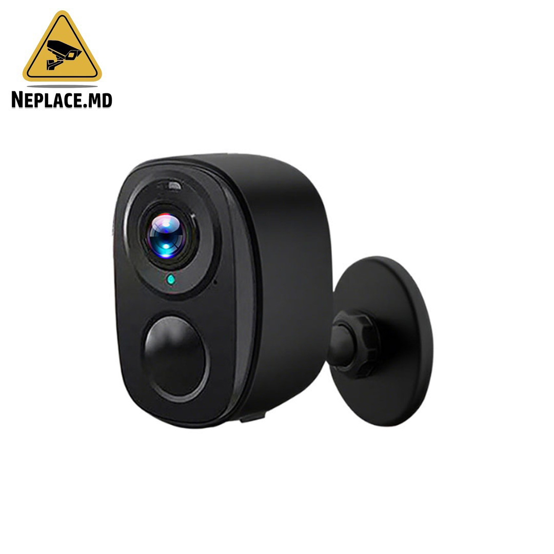 Камера видеонаблюдения WIFI 5MP 4K, аккумуляторы в комплекте, обнаружение силуэта человека, управление из приложения - Cumpără online | NePlace Moldova