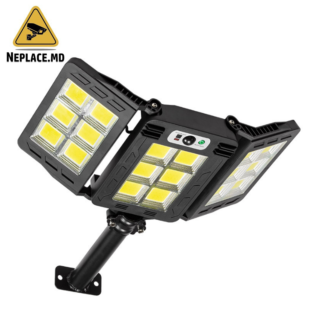 Lampa solara stradala + telecomanda, Led, ABS , 360 LED-uri, Unghi 120°, IP65, - Cumpără online | NePlace Moldova