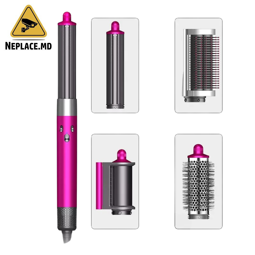 Фен-стайлер Dyson с 4 насадками, розовый - Cumpără online | NePlace Moldova